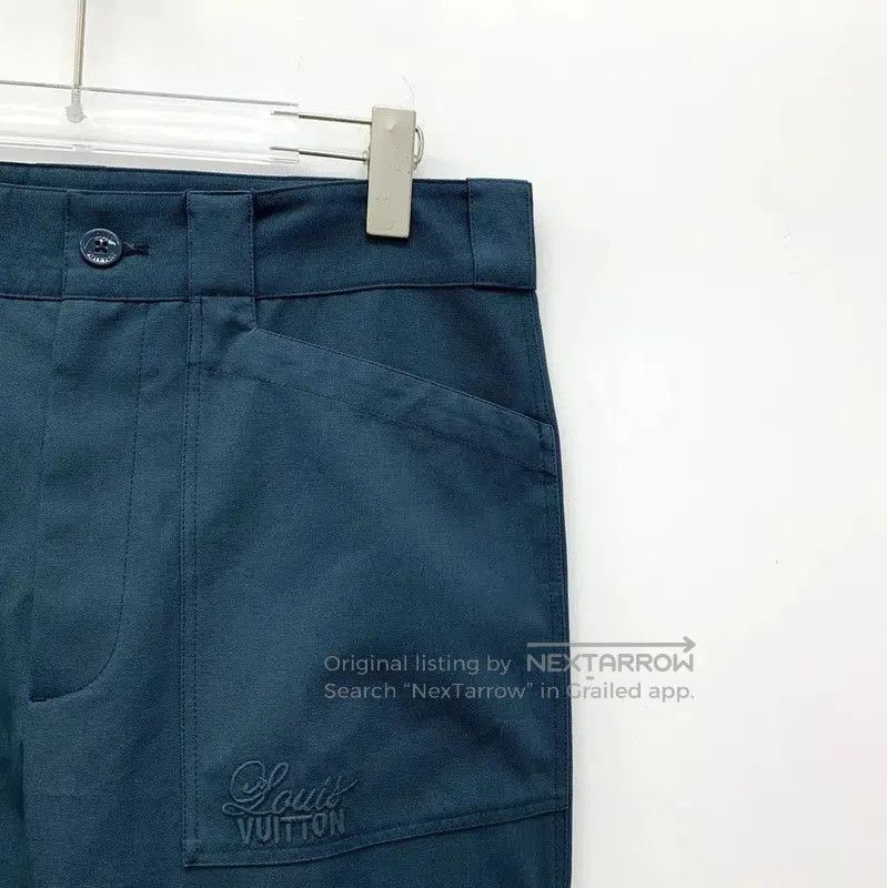 Louis Vuitton Louis Vuitton Men's Peacock Blue Cargo Pants . Size US 32 / EU 48 - 3 Thumbnail