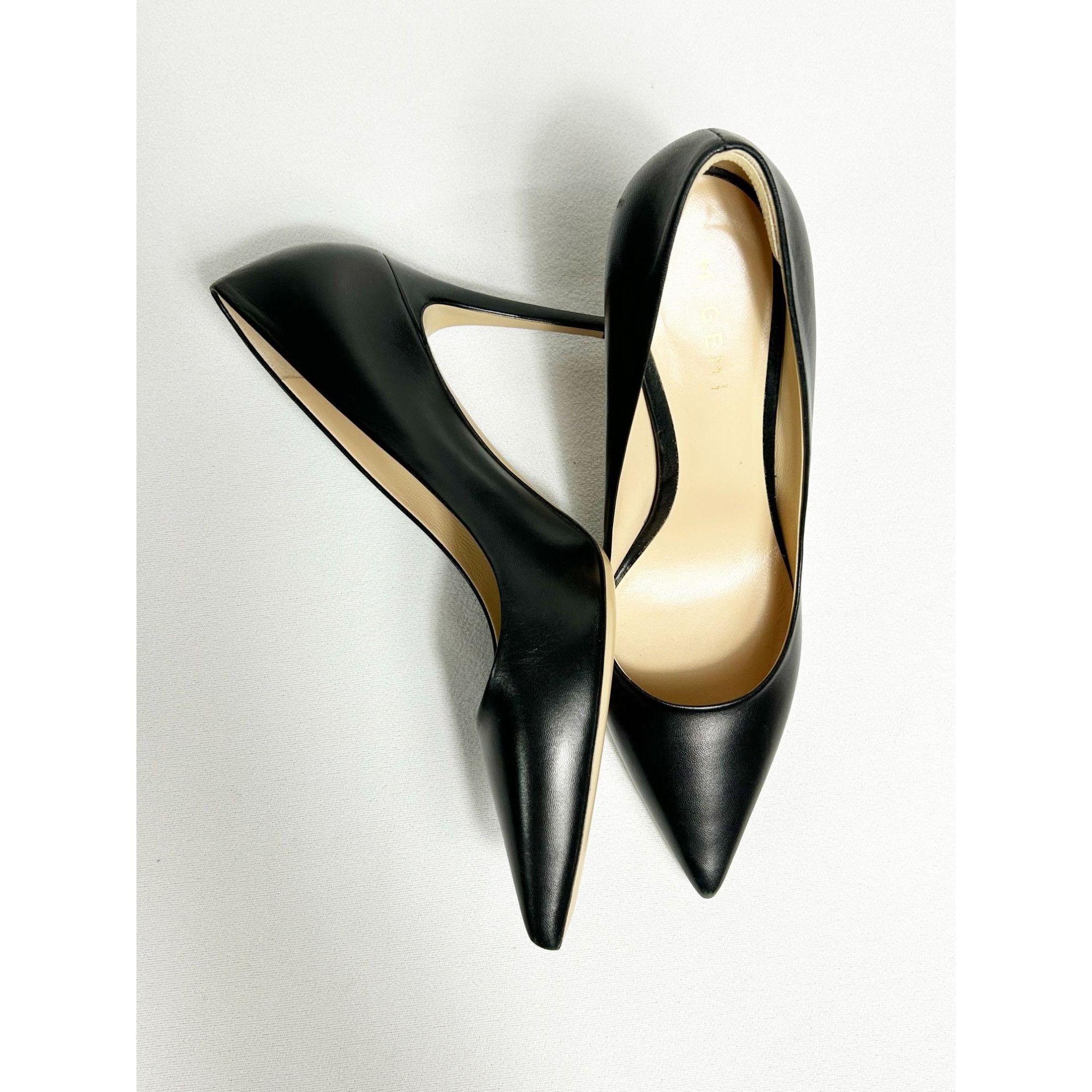 M.Gemi M. Gemi Esatto Nappa Leather 90mm Stiletto Pump in Black - S Size US 11 / IT 41 - 4 Thumbnail