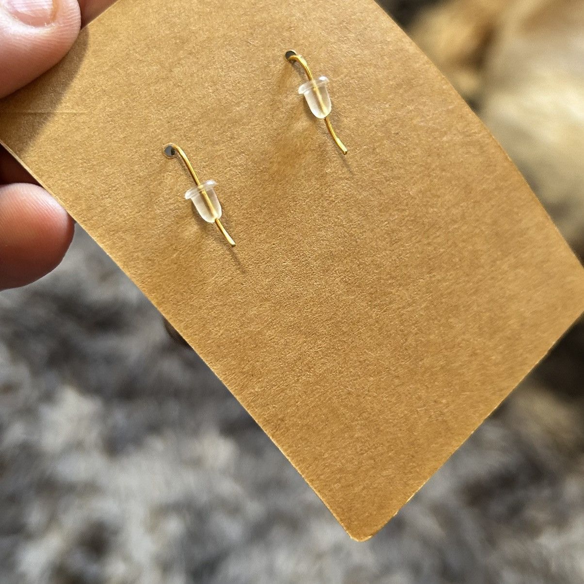 Handmade Handcrafted elegant matte vintage bead garnet earrings Size ONE SIZE - 3 Thumbnail