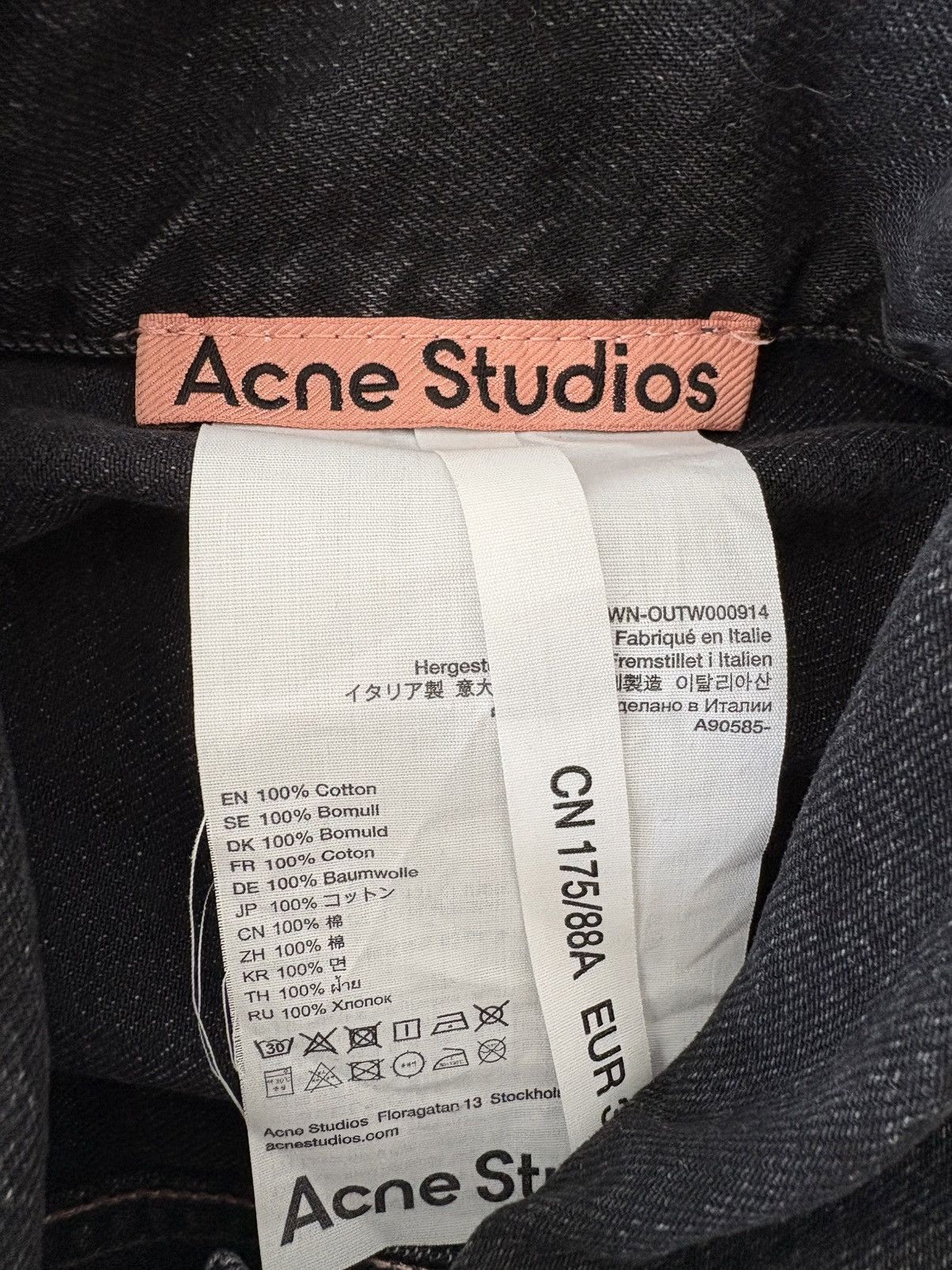Acne Studios Acne Studios Denim Jacket - Relaxed Cropped Fit Size S / US 4 / IT 40 - 8 Thumbnail