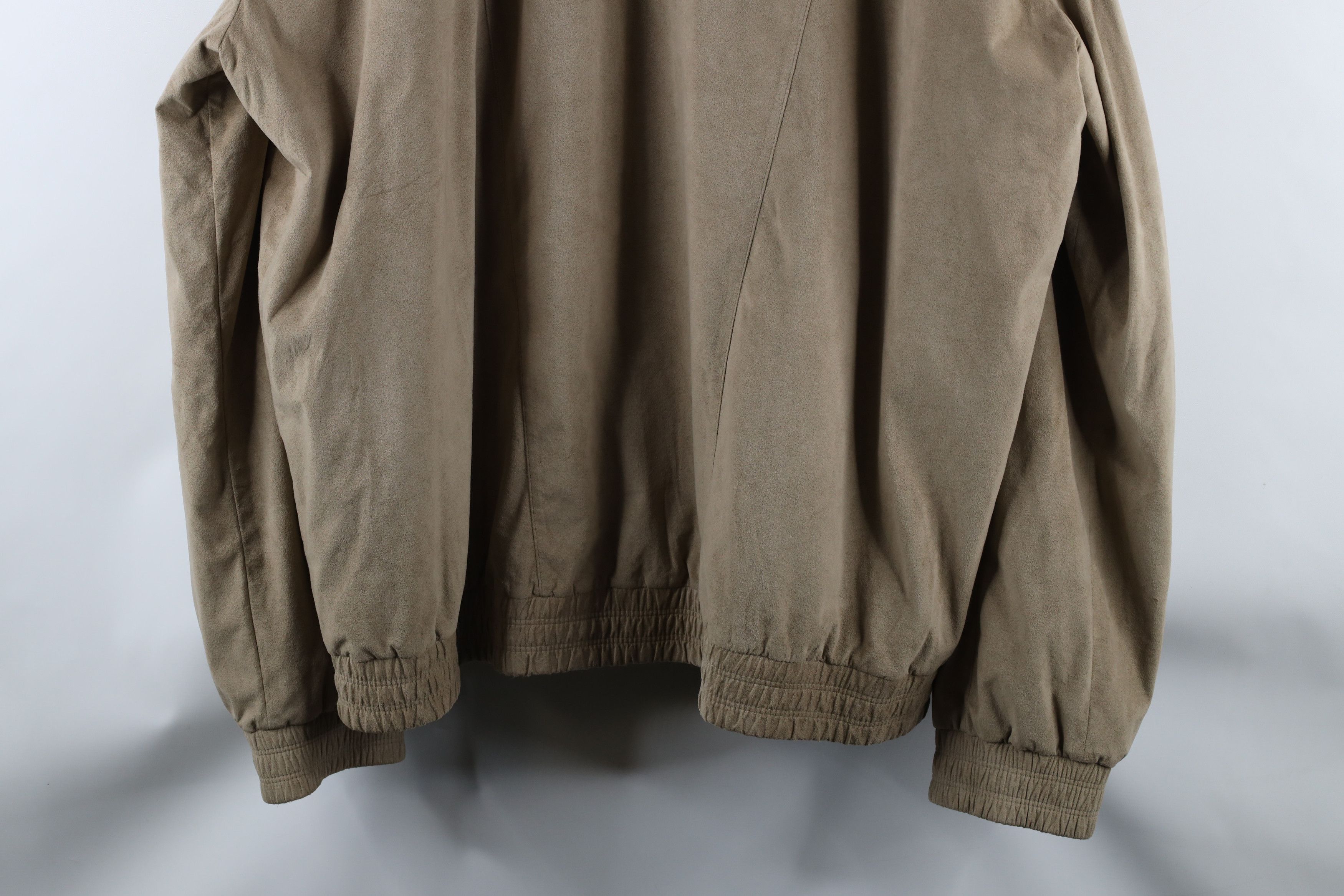 St. Croix × Vintage Vintage 90s St Croix Long Microfiber Bomber Jacket Beige USA Size US XXL / EU 58 / 5 - 13 Thumbnail