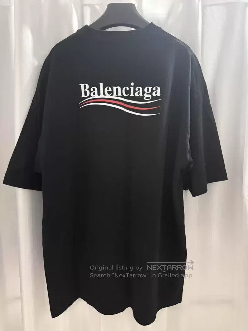 Balenciaga Balenciaga Black Coke Printed Short Sleeve Size US S / EU 44-46 / 1 - 2 Thumbnail