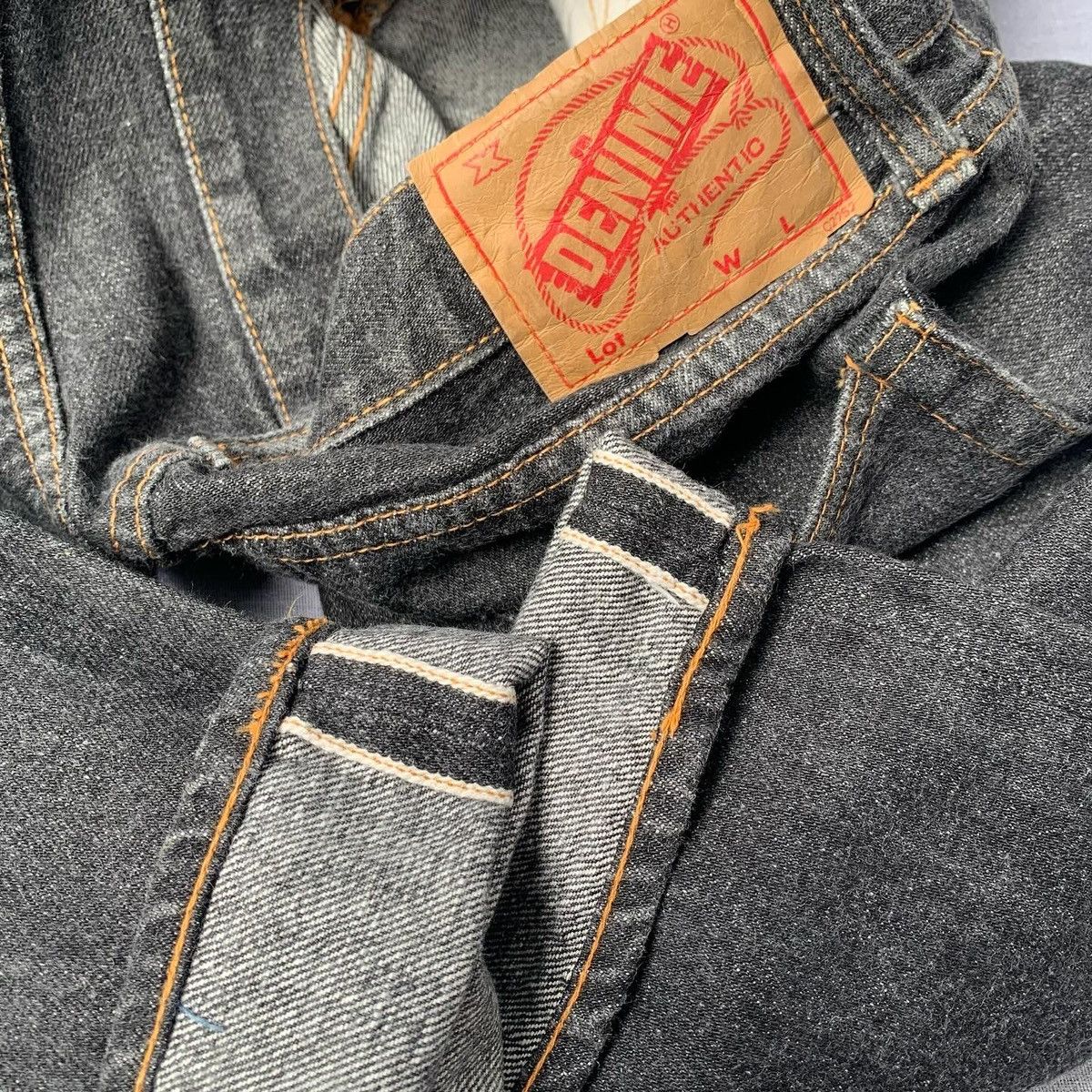 Denime × Japanese Brand Vintage! 90s OG Denime Jeans Selvedge Jeans Size US 31 - 3 Thumbnail