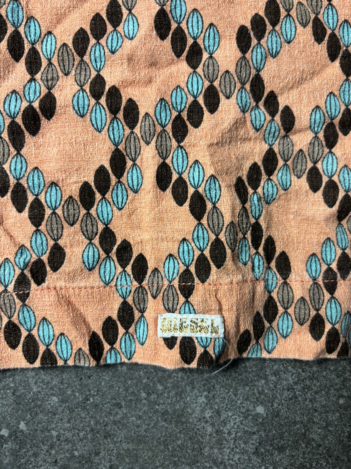 Diesel 1990s Diesel Supershirt Pattern Open Collar Shirt Size US M / EU 48-50 / 2 - 6 Thumbnail