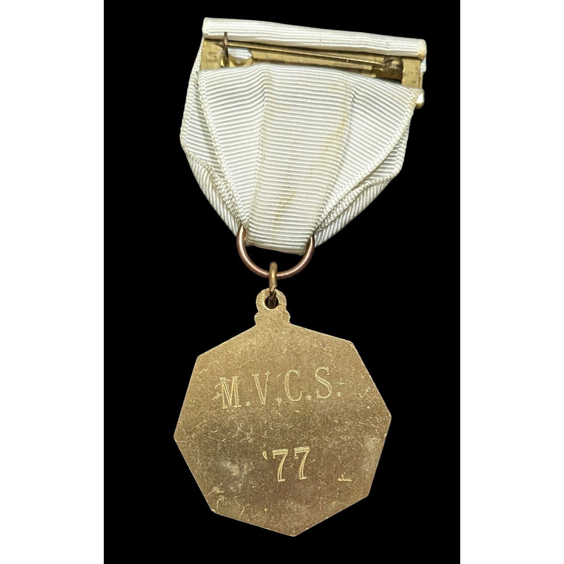 Other Vintage 70s Music Medal Engraved M.V.C.S. '77 Size ONE SIZE - 2 Thumbnail