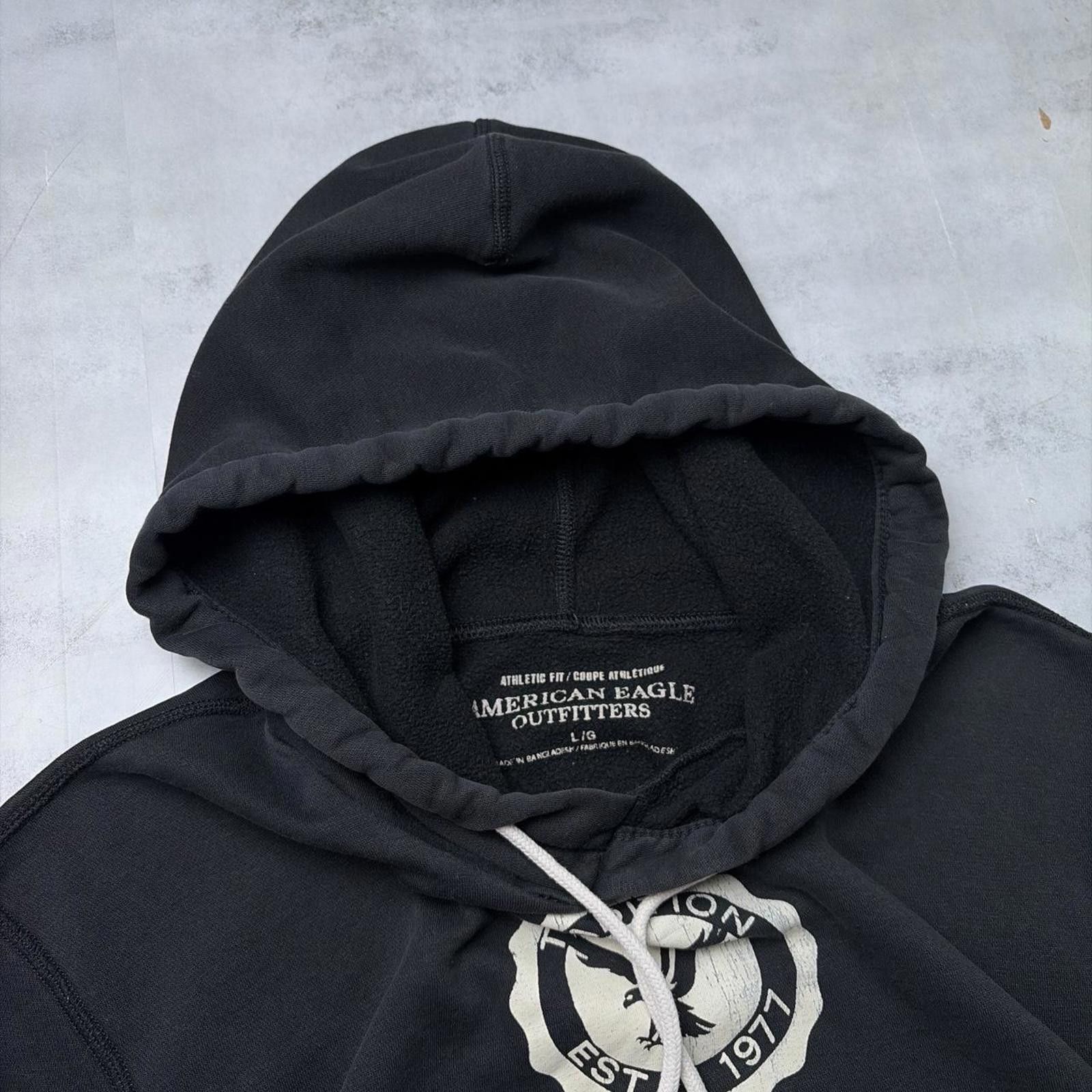 American Eagle Outfitters Y2K Black American Eagle Grunge Baggy Skater Hoodie Size US L / EU 52-54 / 3 - 6 Thumbnail