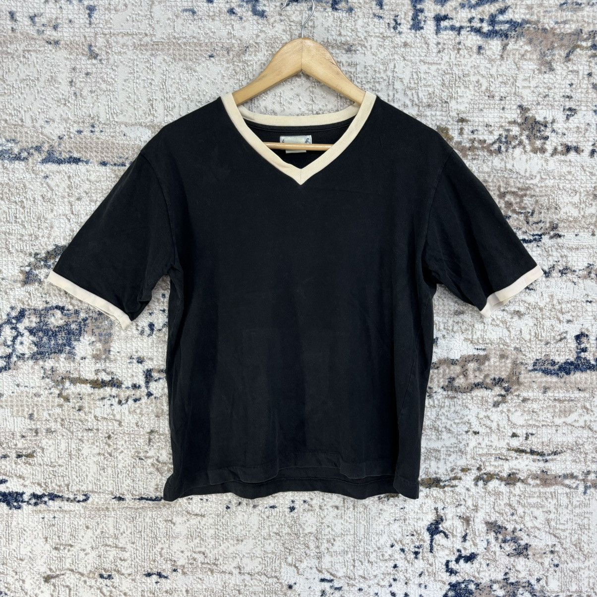 Designer × Vintage × agnes b. VINTAGE AGNES B. HOMME PARIS BASIC V NECK T-SHIRT Size US M / EU 48-50 / 2 - 1 Thumbnail
