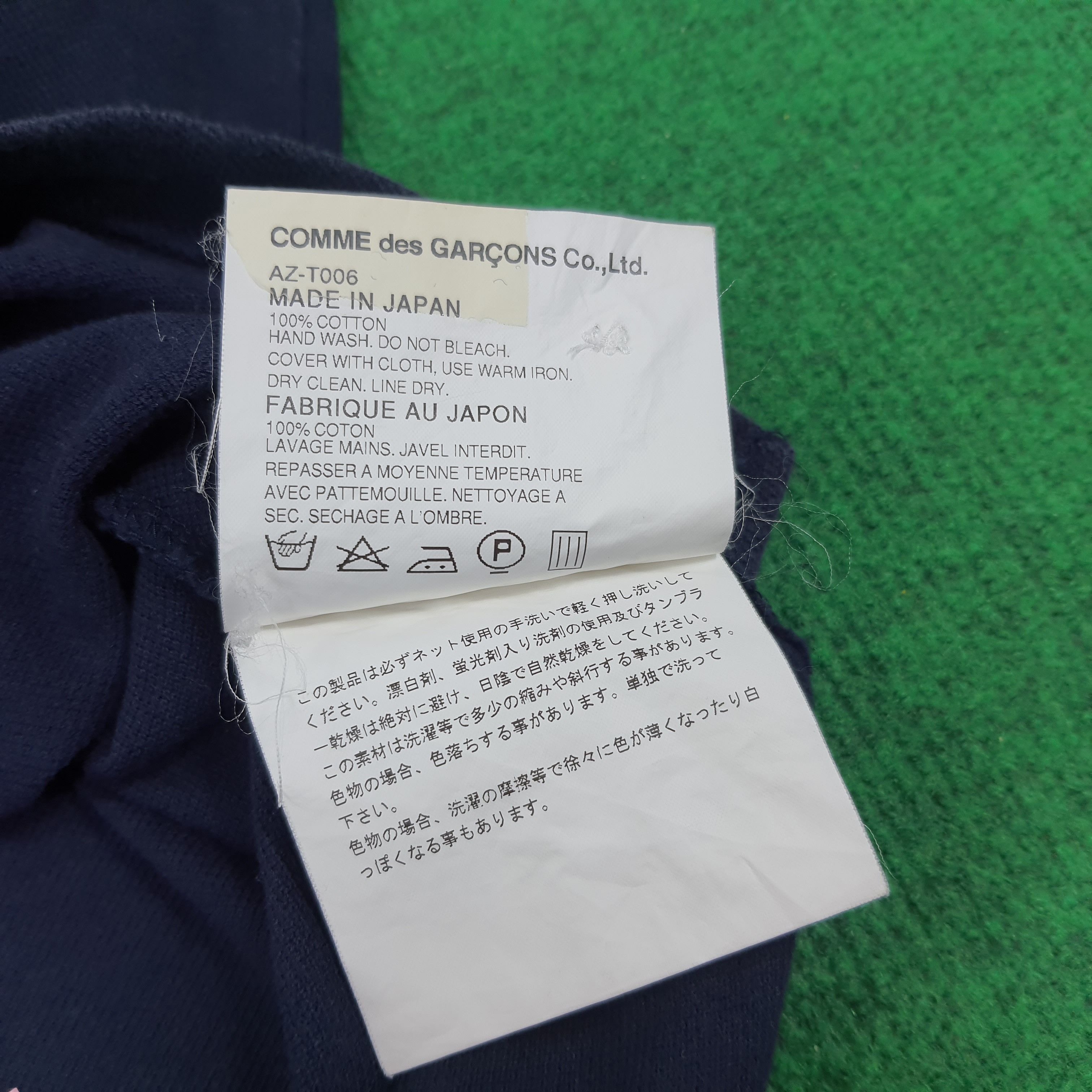 Comme des Garcons Homme Plus × Designer × Vintage Vintage Comme Des Garcons Play Japanese Brand Polo Shirt Size US M / EU 48-50 / 2 - 6 Thumbnail