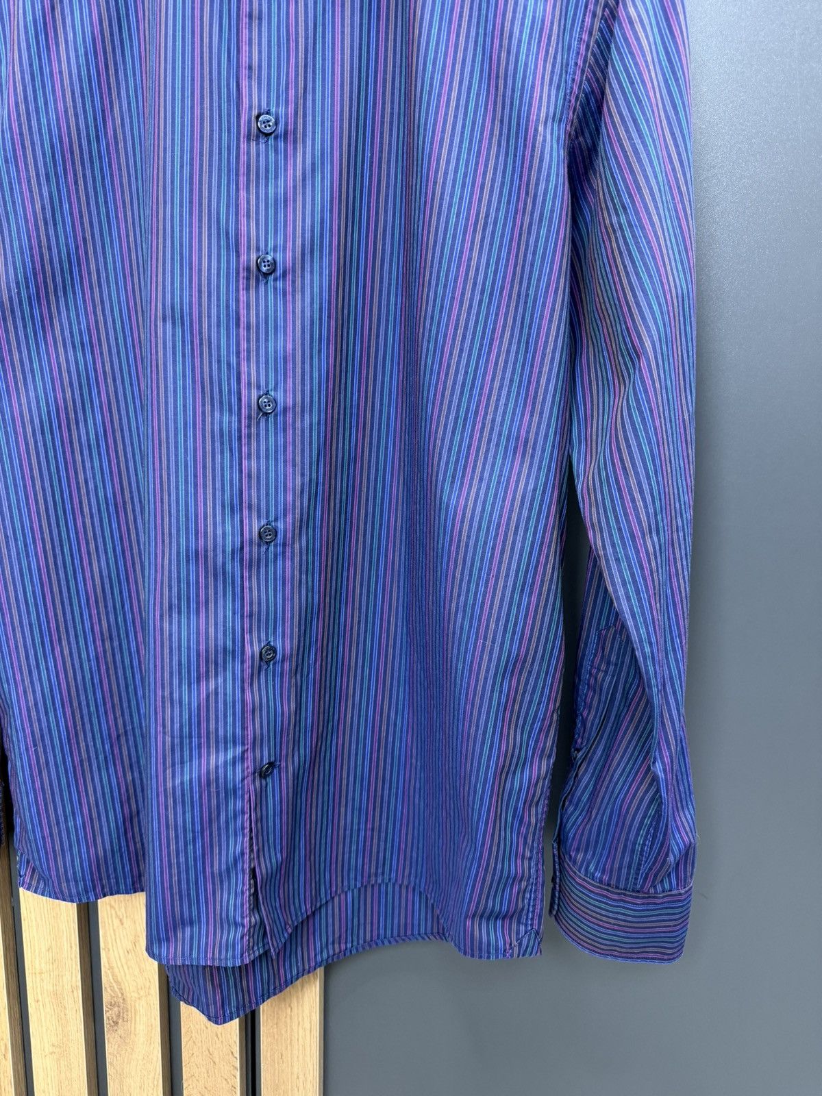 Etro Etro Milano Striped Long Sleeve Short Size 40 Size US M / EU 48-50 / 2 - 5 Thumbnail