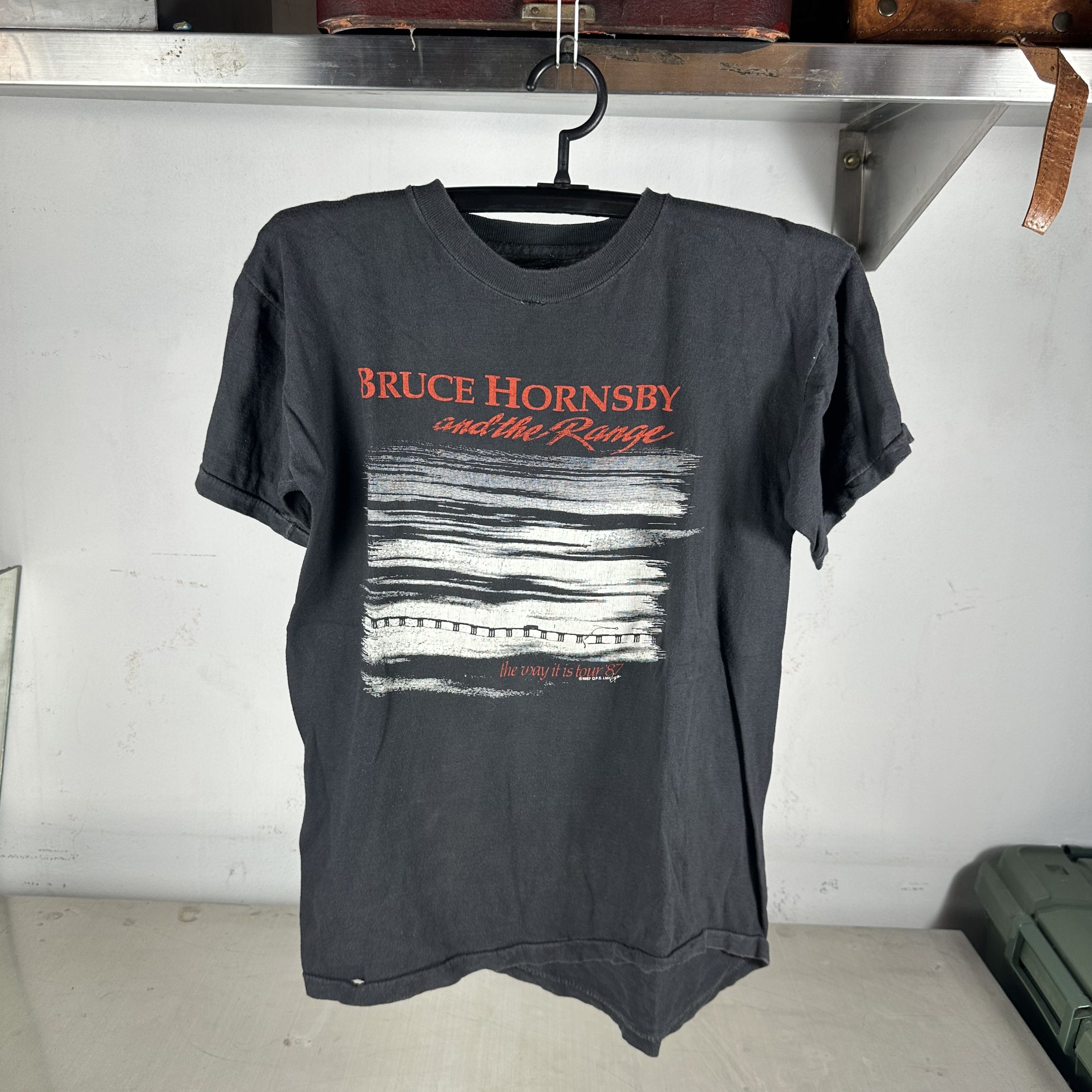 Vintage ​1987 Bruce Hornsby and the Range The Way It Is Tour​ Tee Size US L / EU 52-54 / 3 - 1 Thumbnail