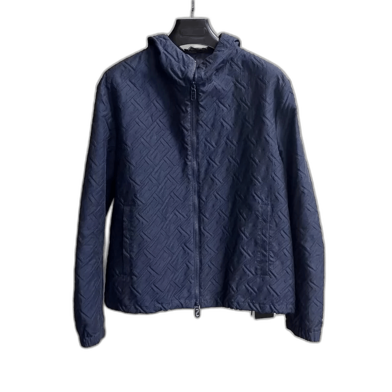 Fendi Fendi Blue Logo Hooded Jacket Size US M / EU 48-50 / 2 - 1 Thumbnail