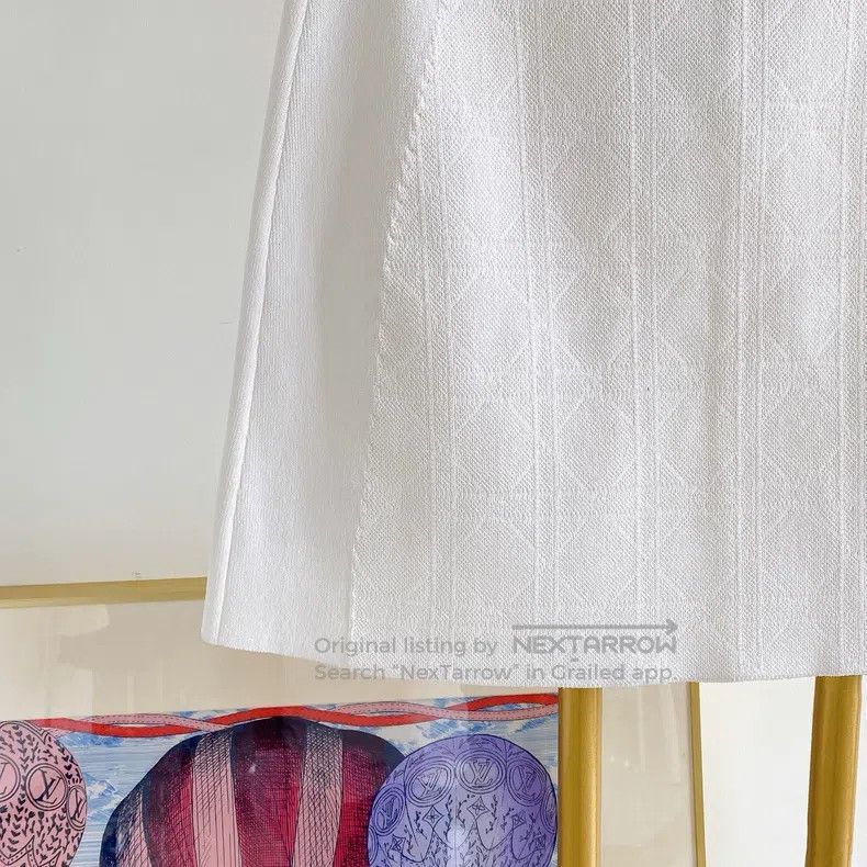 Dior Dior White knitted short skirt Size 26" / US 2 / IT 38 - 5 Thumbnail