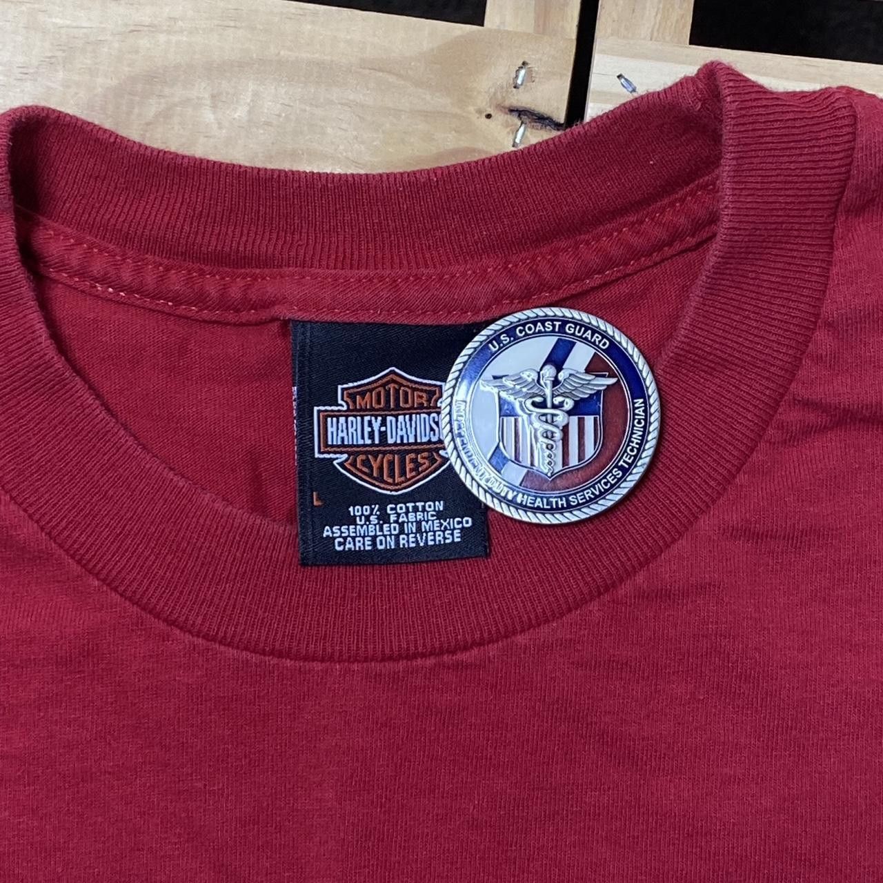 Harley Davidson Harley Davidson Hollywood, CA 2008 Red Biker Tee Size Large Size US L / EU 52-54 / 3 - 3 Thumbnail