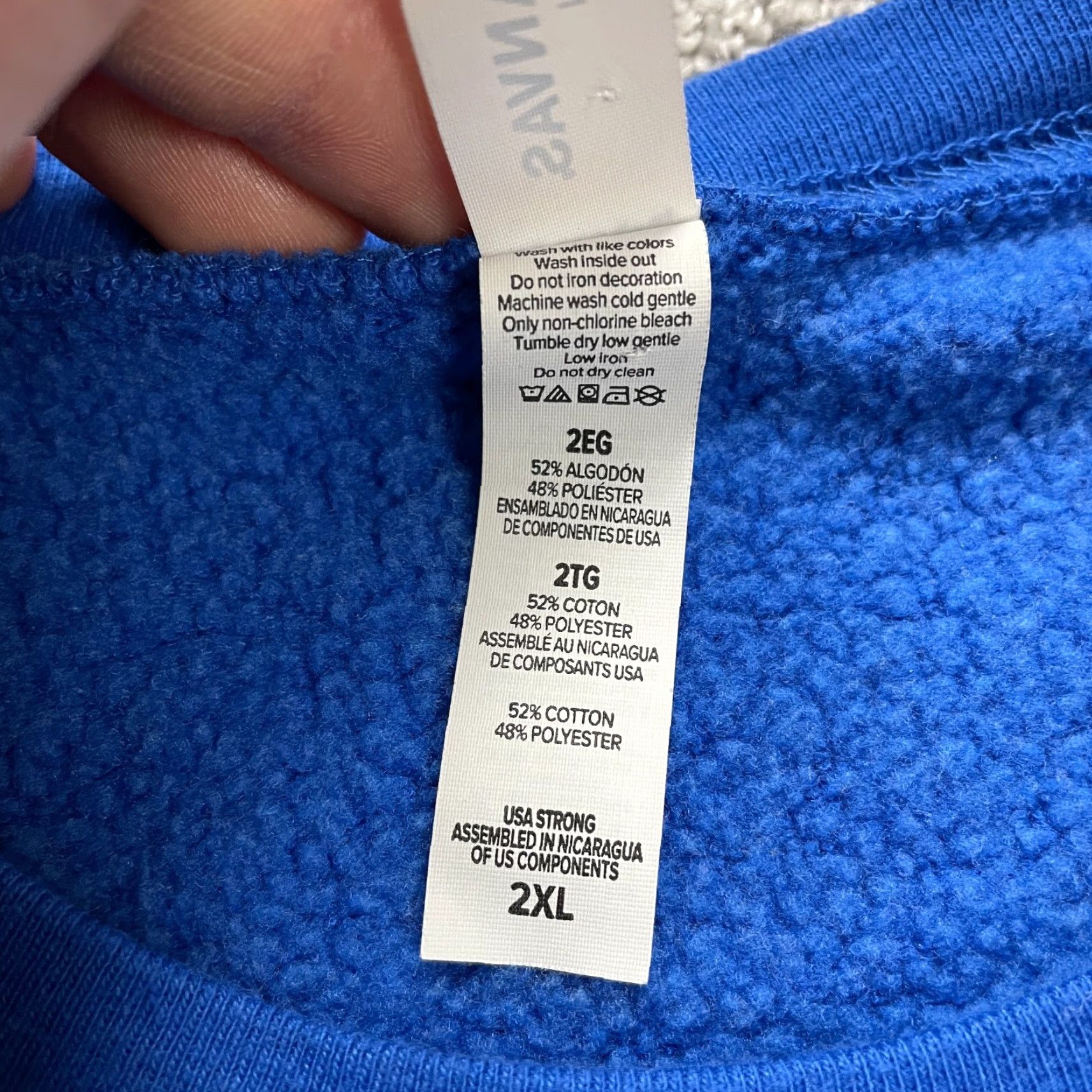 Vintage Bella + Canvas Sweatshirt Mens 2XL Blue Fleece Graphic Pullover Softball Victory Size US XXL / EU 58 / 5 - 5 Thumbnail