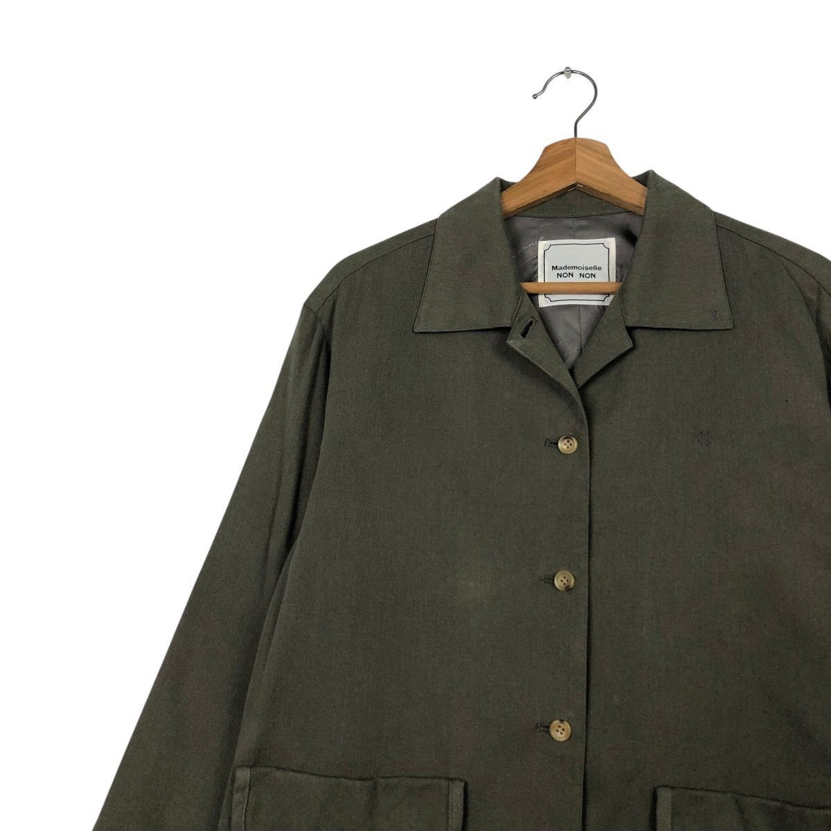 Japanese Brand 🔥VINTAGE CROPPED BUTTON JACKET MADEMOISELLE NON NON Size M / US 6-8 / IT 42-44 - 7 Thumbnail
