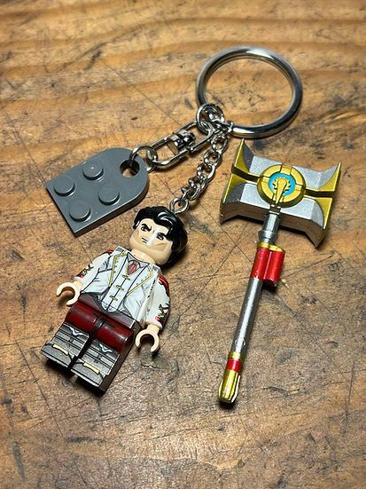 Cartoon Network × Handmade irritated studio arcane Heimerding Jayce minifigure keychain Size ONE SIZE - 9 Thumbnail
