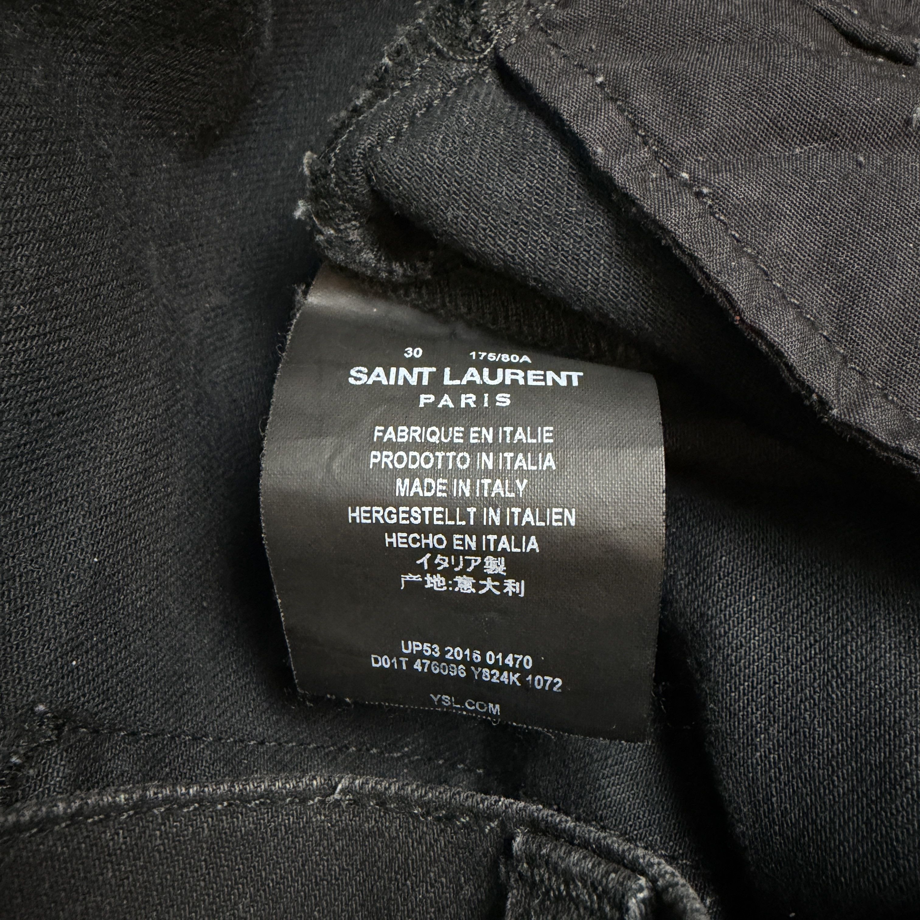 Saint Laurent Paris Waxed Saint Laurent Skinny Jeans Size US 32 / EU 48 - 4 Thumbnail