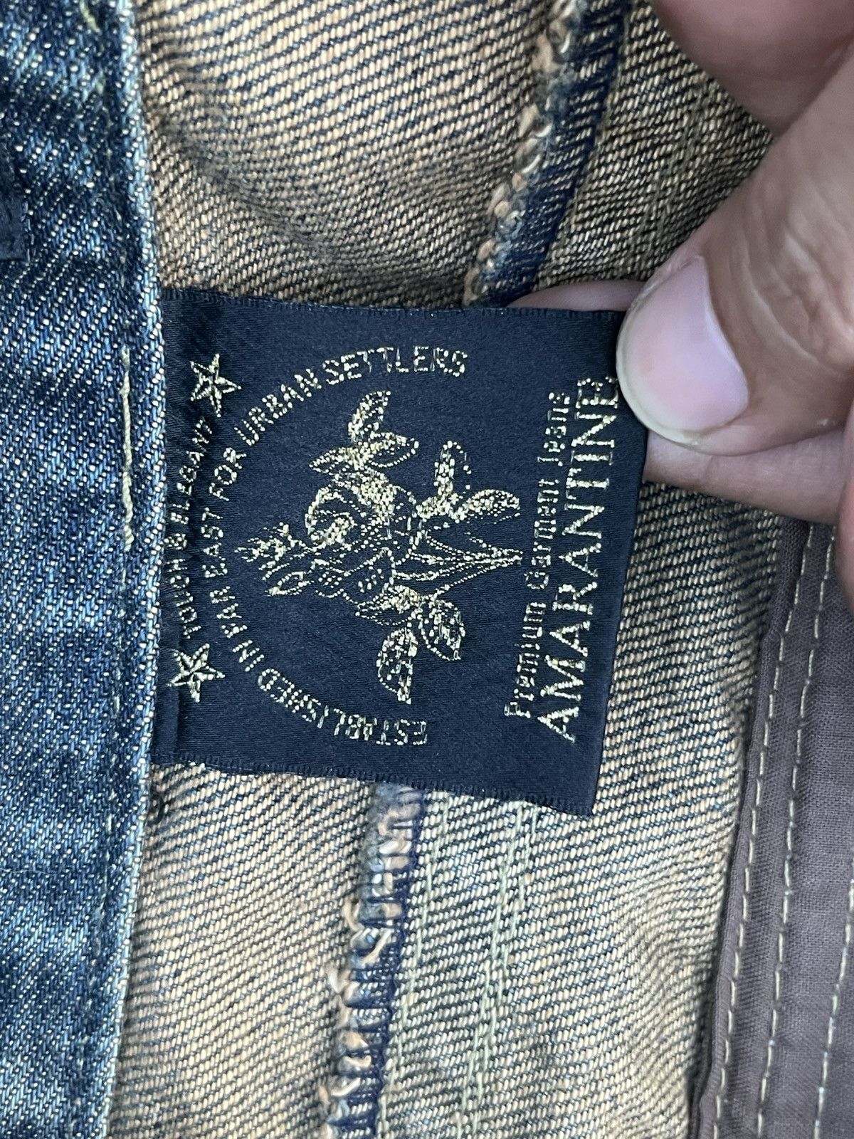 Japanese Brand Vintage Japanese Brand Red Pepper Mud Max Washed Flare Jeans Size US 34 / EU 50 - 13 Thumbnail