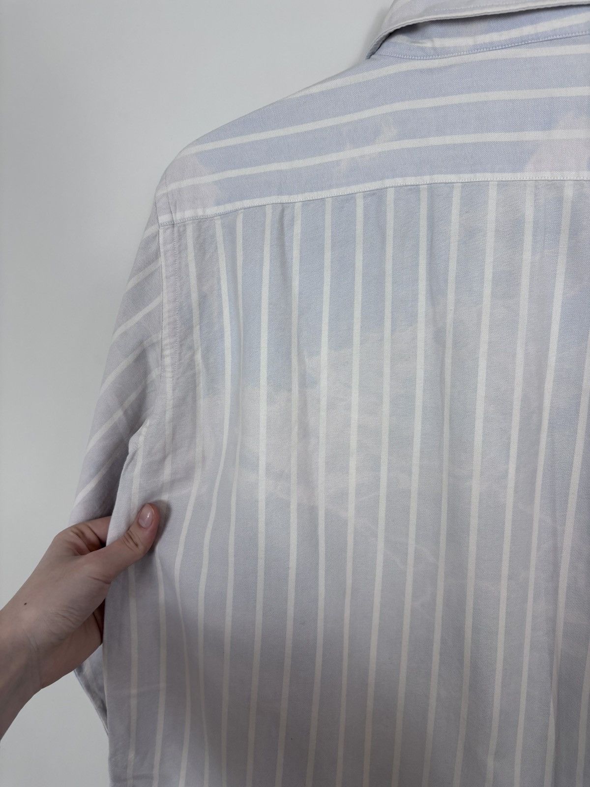 Etro Etro Milano Men’s White/Blue Striped Long Sleeve Shirt Size US L / EU 52-54 / 3 - 21 Thumbnail