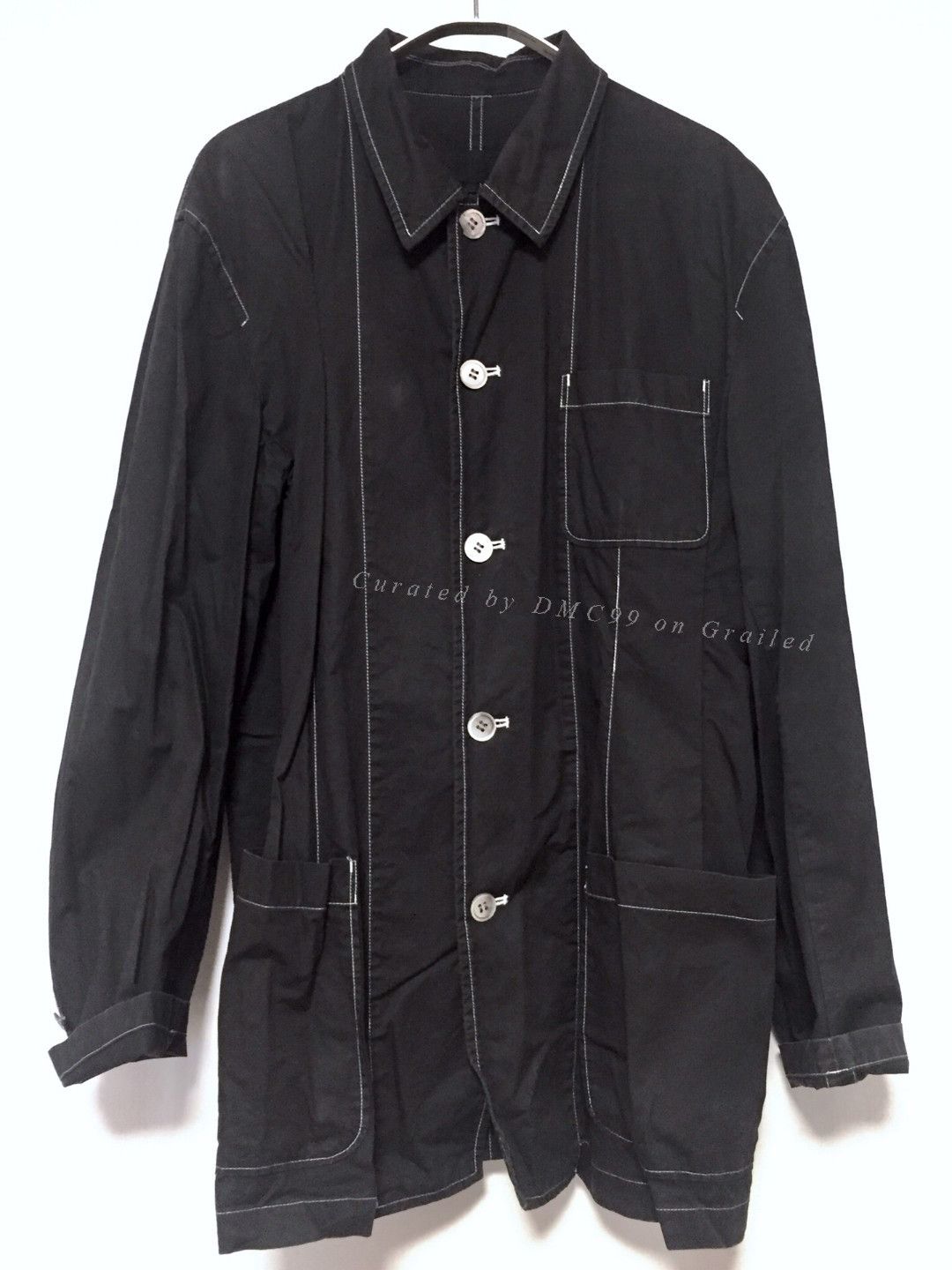 Comme des Garcons Comme des Garcons Crinkled Cotton Workwear Shirt Size US M / EU 48-50 / 2 - 1 Thumbnail