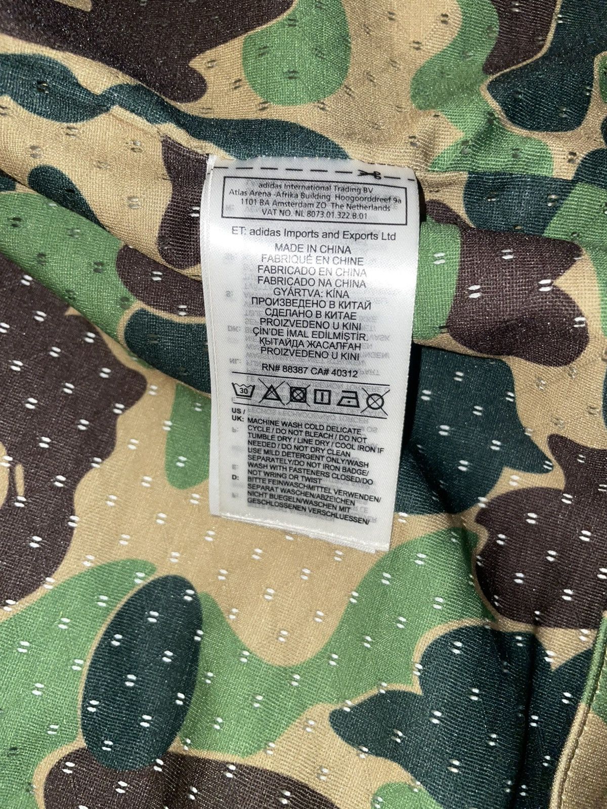 Adidas × Bape A Bathing Bape x Adidas Men's Full Zip Hoodie Size US L / EU 52-54 / 3 - 12 Thumbnail