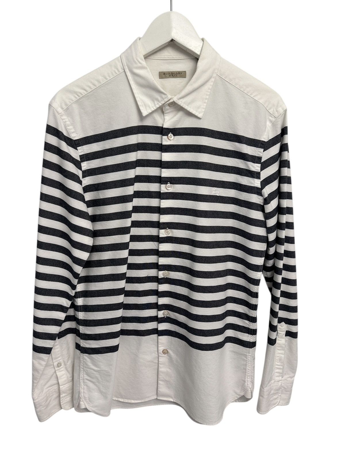 Burberry Burberry Brit White Striped Cotton long Sleeve shirt M Size US M / EU 48-50 / 2 - 4 Thumbnail