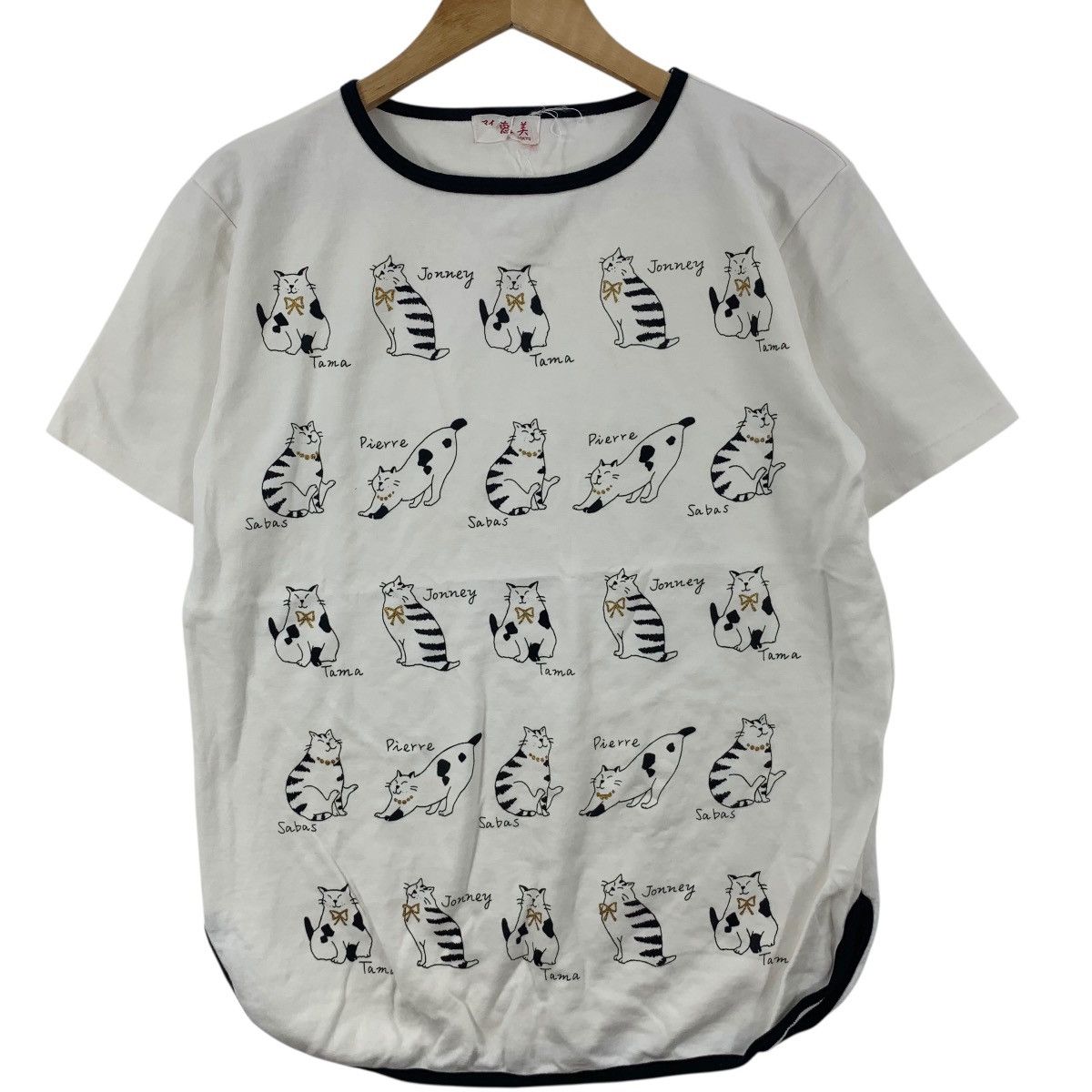 Vintage Vintage JAPAN TOKYO DESIGNER Name Of Cats Tee Shirt Top Size M / US 6-8 / IT 42-44 - 5 Thumbnail