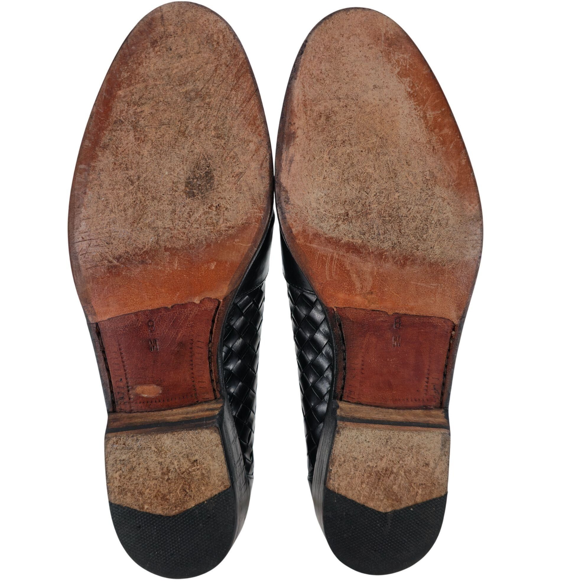 Bragano × Cole Haan Vintage Bragano Cole Haan Italy Black Woven Leather Tassel Size US 8 / EU 41 - 3 Thumbnail
