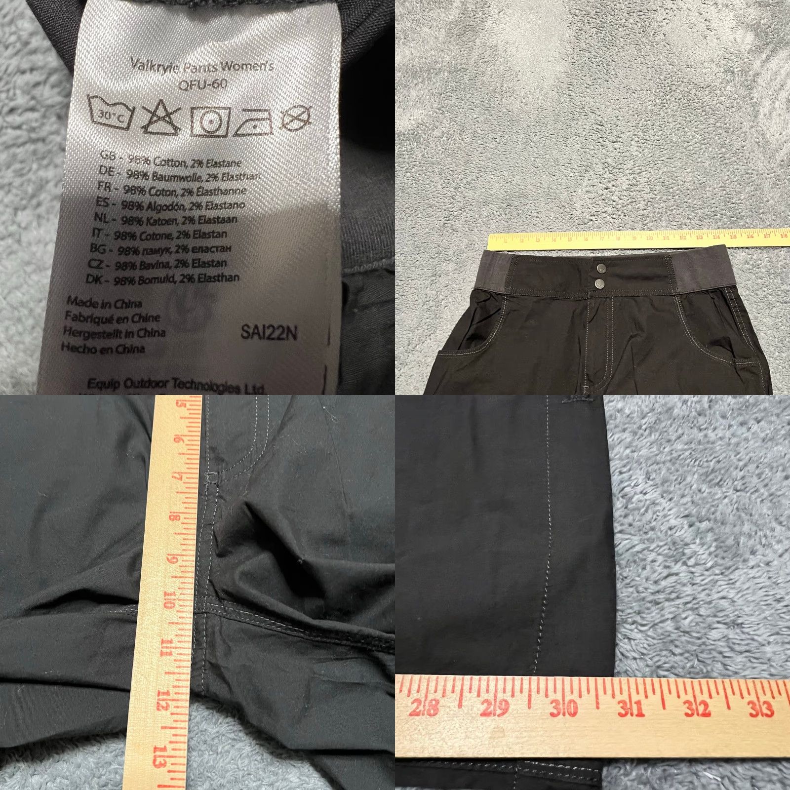 Rab Rab Pants Womens Medium Grey Valkyrie Outdoor Hiking Straight Outdoor Womens Size 32" / US 10 / IT 46 - 8 Thumbnail
