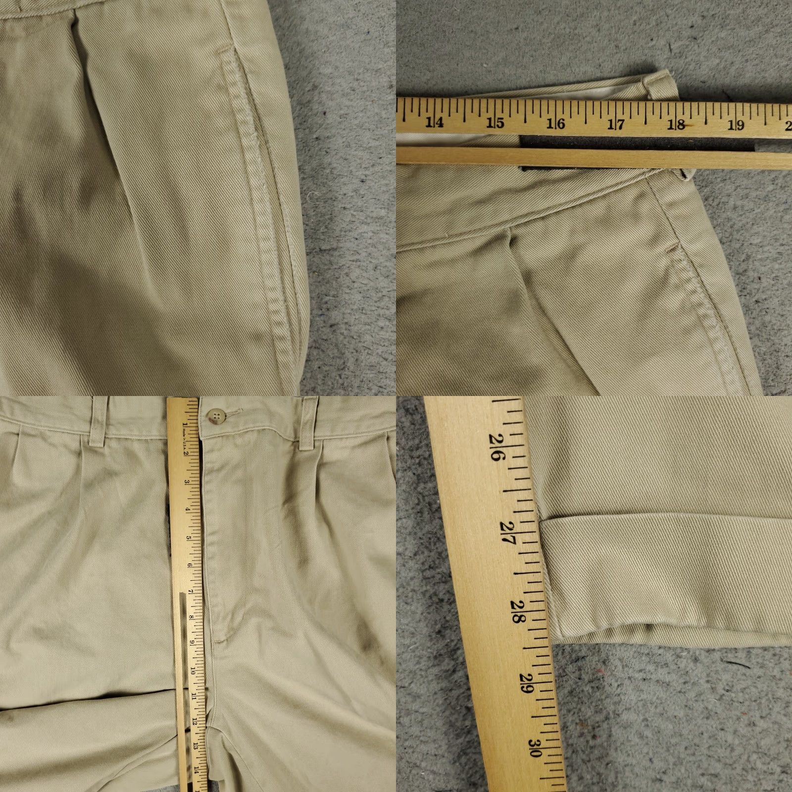 Ralph Lauren VINTAGE Ralph Lauren Pants Men 38x28 Chino Regular Fit Beige Cotton Mid Rise Straight Leg Casual Size US 38 / EU 54 - 8 Thumbnail