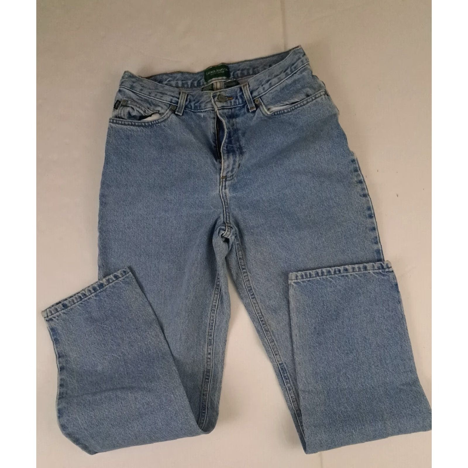 Ralph Lauren Lauren Jeans Co. Jeans Women 10 Blue Dark Straight 29 Inseam 29 Inch Waist Ralph Lauren Size 32" / US 10 / IT 46 - 3 Thumbnail