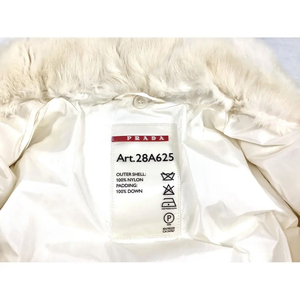 Prada Cream white Prada Puffer Down Coat Size M / US 6-8 / IT 42-44 - 6 Thumbnail