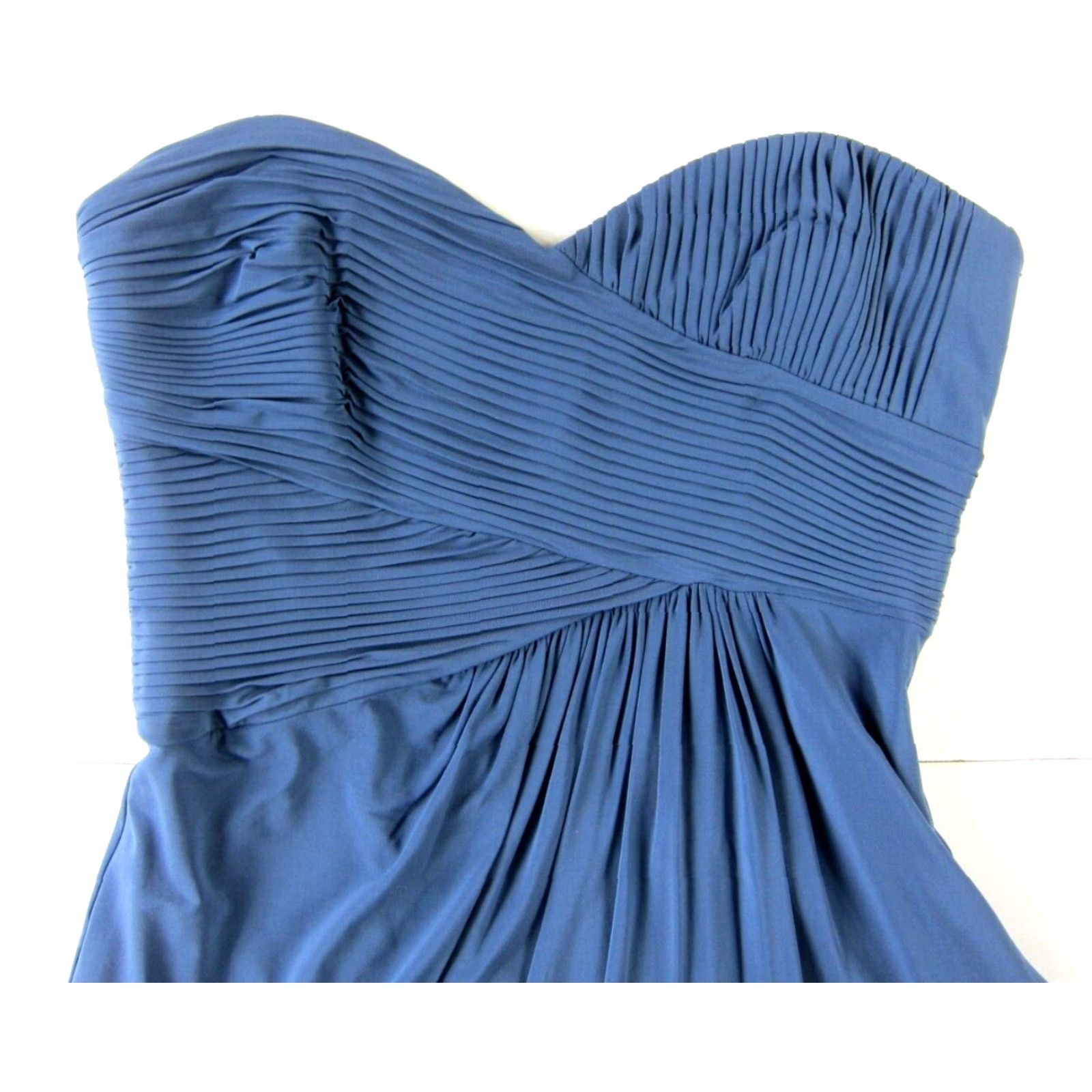 Bcbgmaxazria BCBGMAXAZRIA Blue Ruched Strapless Sweetheart Sheath Mini Dress 10P Ladies XS-Petites Size 10P Blue Ruched Strapless Sweetheart Sheath Mini Dress 10P Size L / US 10 / IT 46 - 4 Thumbnail