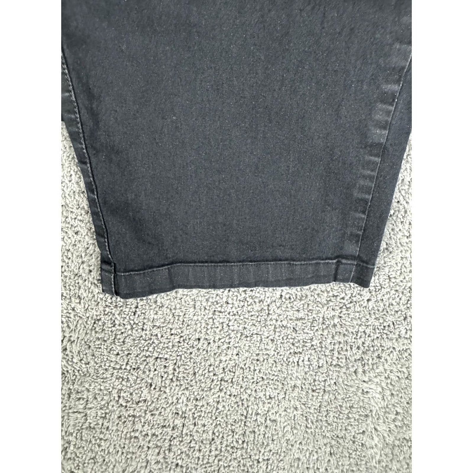 Vintage Lafayette 148 New York Pants Womens 38x25 Gray Stretch Twill Casual Chino Straight Pockets Zipper Fly Waist 36in Inseam 26in Regular Vintage No Size 26" / US 2 / IT 38 - 7 Thumbnail