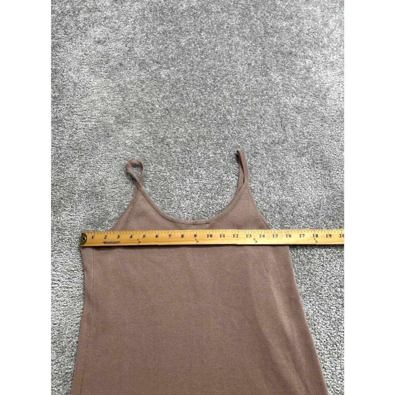 Vintage Peruvian Connection Camisole Womens XL Brown Cotton Spaghetti Straps Tank Vest Sleeveless Knit Cropped? Size XL / US 12-14 / IT 48-50 - 6 Thumbnail
