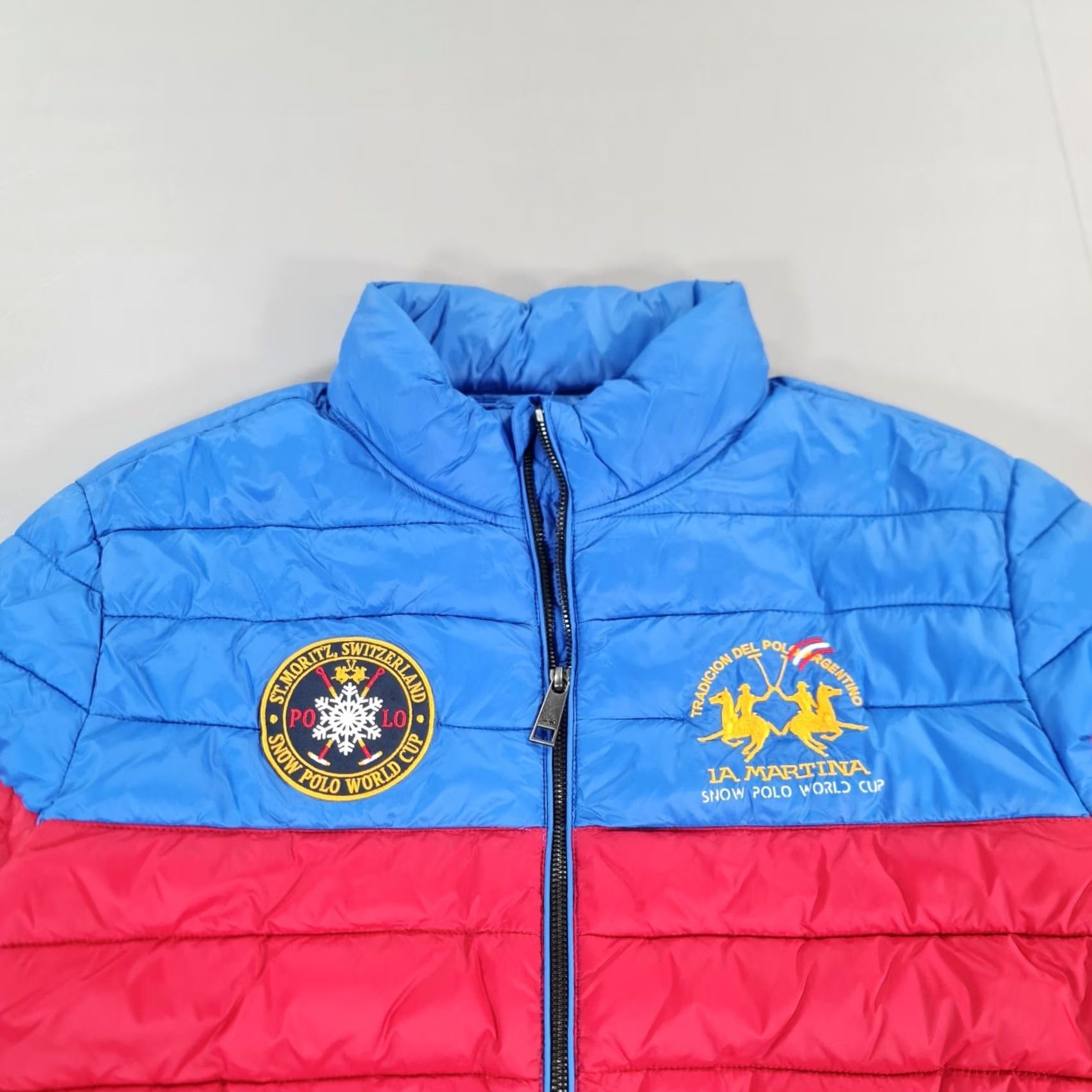 La Martina LA MARTINA Mens Puffer Jacket Blue XL Lightweight Full Zip Regular Fit Size US XL / EU 56 / 4 - 2 Thumbnail