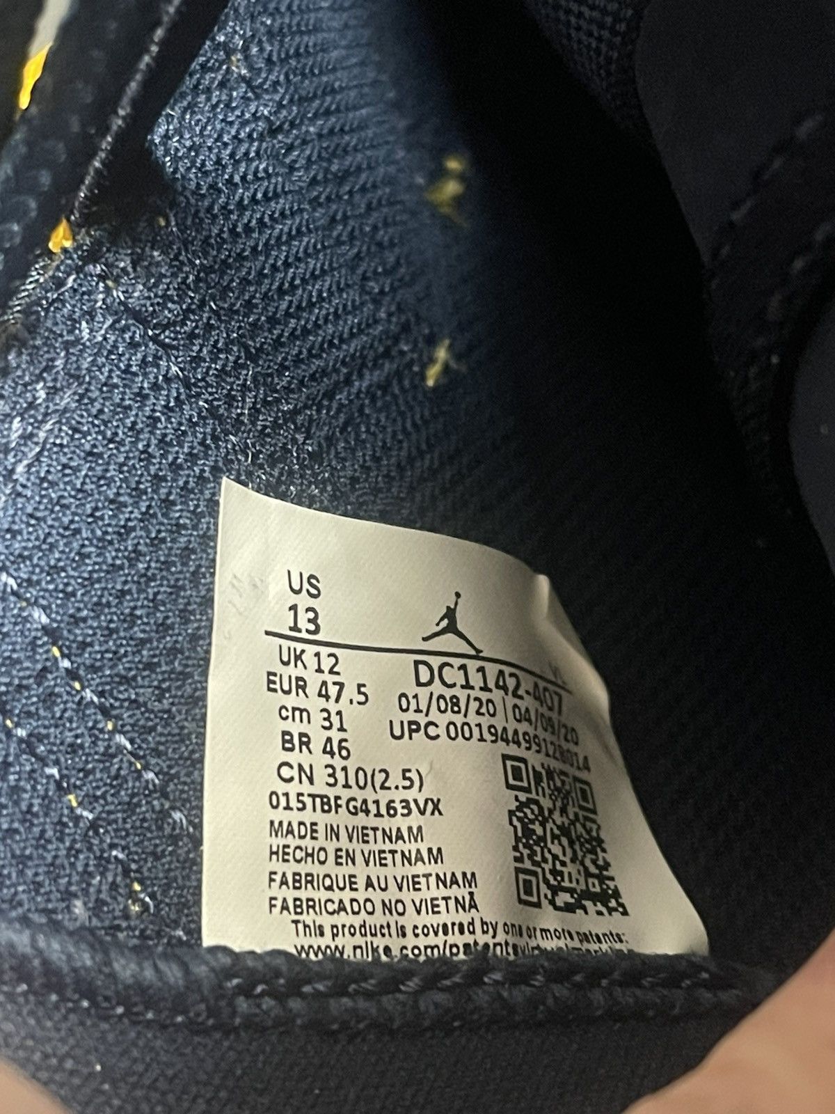 Jordan Brand Size 13 - Air Jordan 10 Michigan Wolverines PE DC1142-407 Size US 13 / EU 46 - 13 Thumbnail