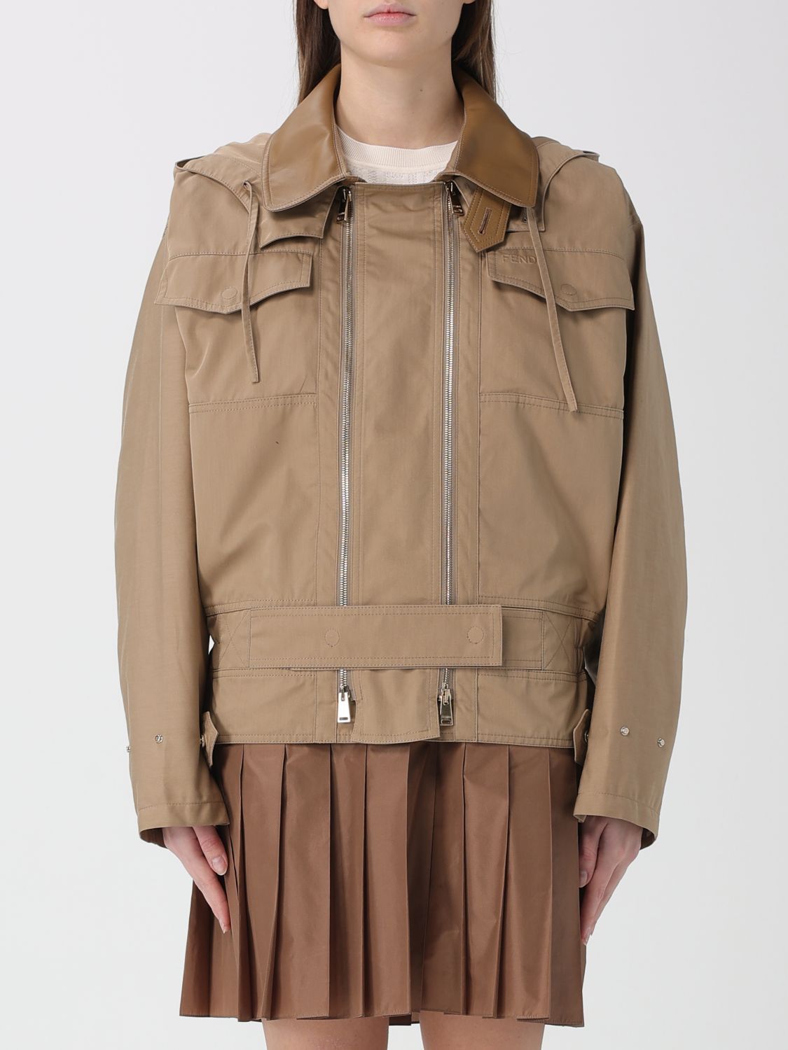 Fendi Jacket Woman Beige