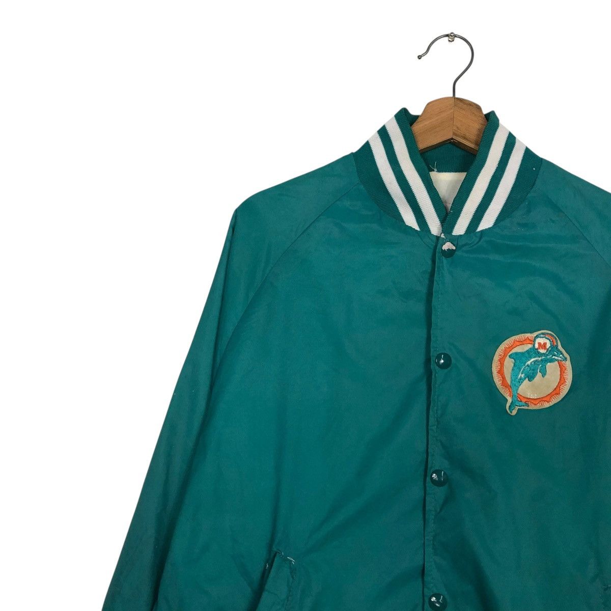 Vintage 🔥VINTAGE BOMBER JACKET DALLAS EMBLEM MFG DOLPHIN BIG LOGO Size US L / EU 52-54 / 3 - 9 Thumbnail