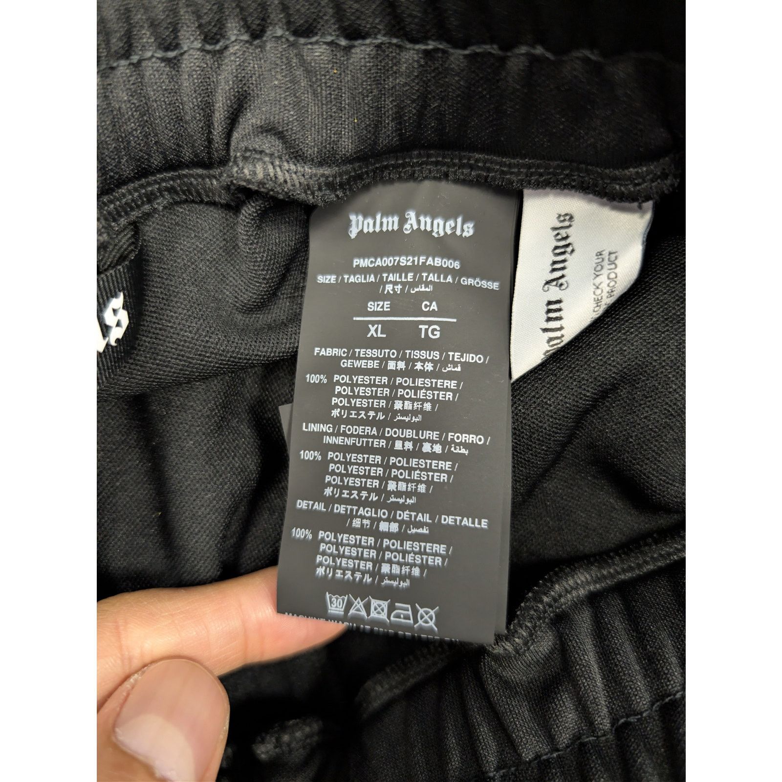 Palm Angels o1rshd1 Track Suit Sweatpants Trousers in Black/Green Size US 36 / EU 52 - 15 Thumbnail