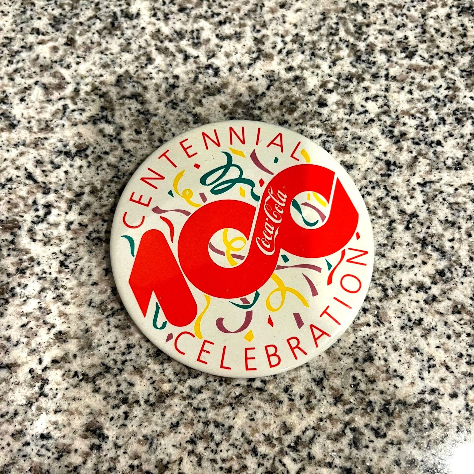 Coca Cola Coca Cola Centennial Pin Vintage Coke 100 Years Collectible Size ONE SIZE - 1 Thumbnail