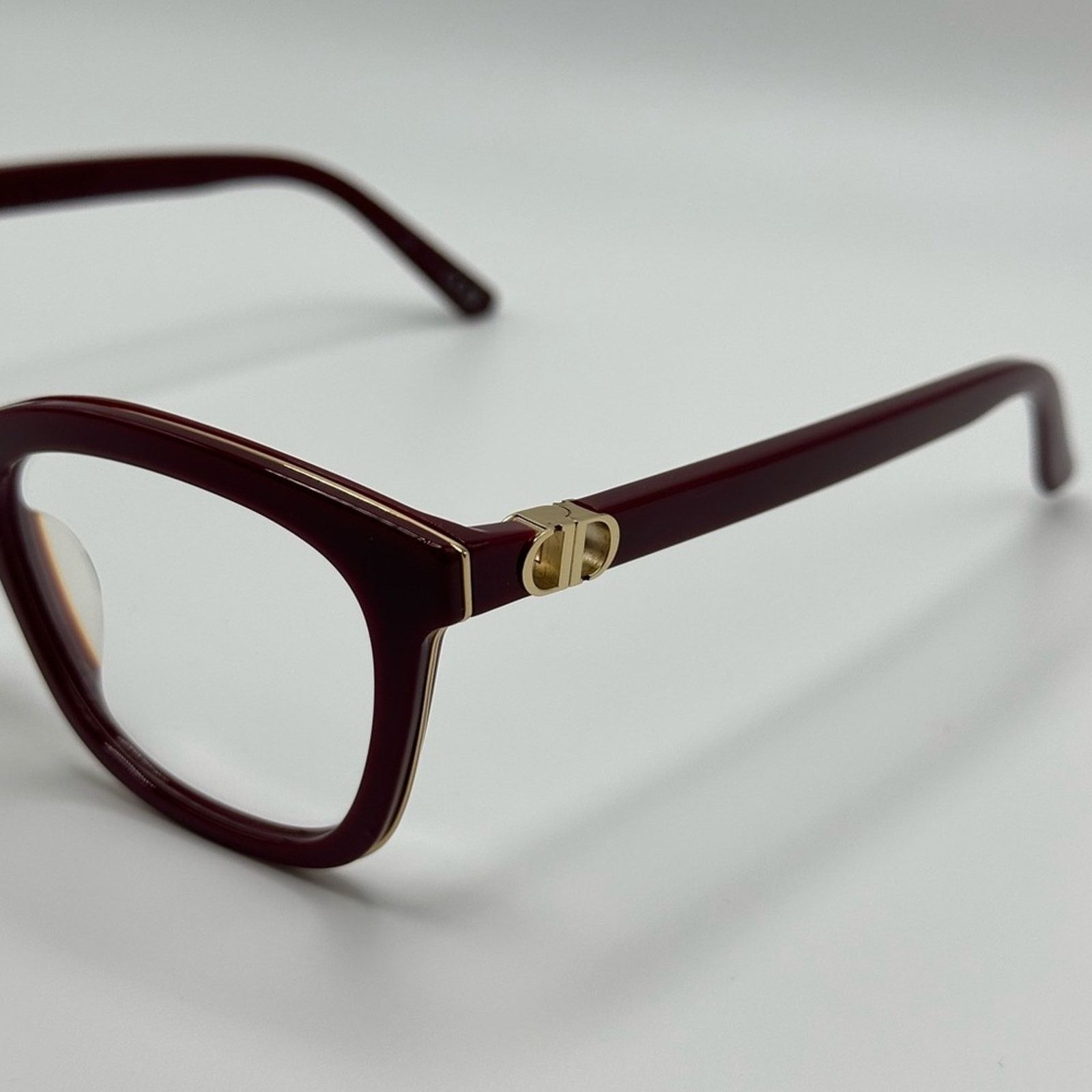 Dior NEW Dior Eyeglasses 30MontaigneminiO B2I 3500 Bordeaux Gold Size ONE SIZE - 2 Thumbnail
