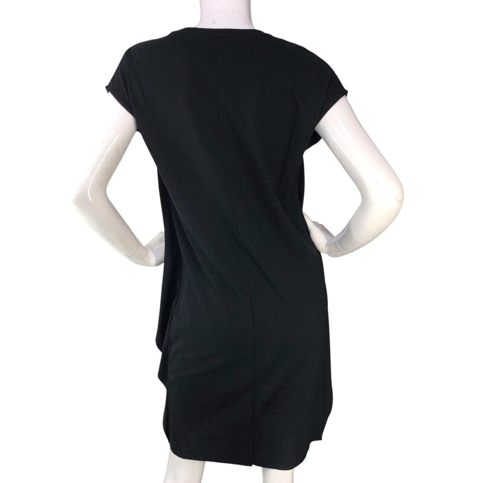 Cos COS Size XS Dress T Shirt Layered Side Ruffle Stretch Black Size XS / US 0-2 / IT 36-38 - 7 Thumbnail