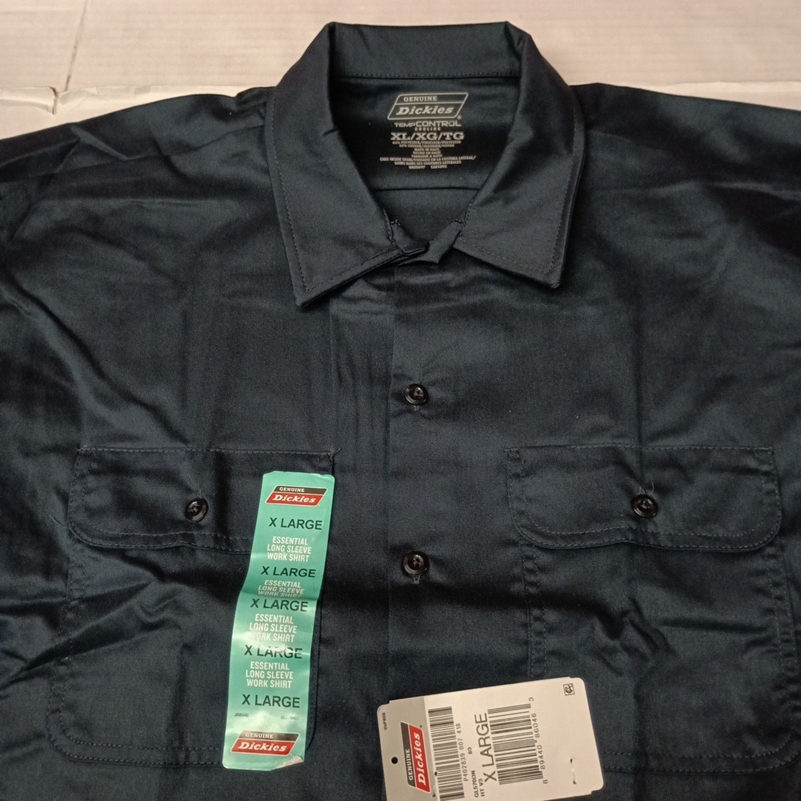 Dickies Dickies Essential Work Shirt Men's Size XL Blue Temp Control Size US XL / EU 56 / 4 - 3 Thumbnail