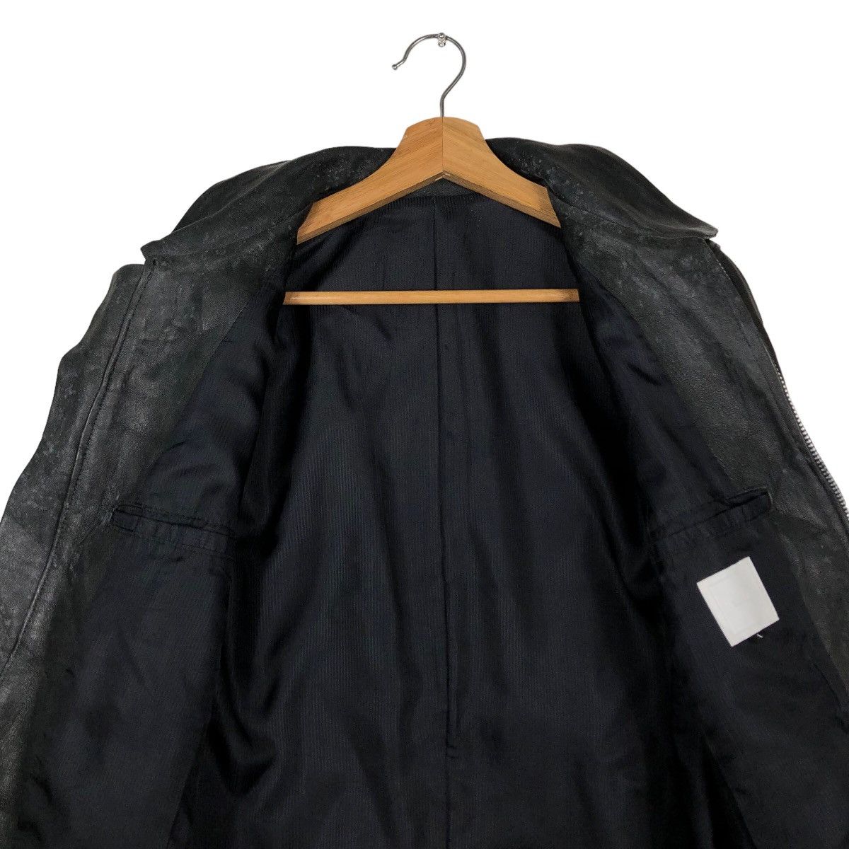 Japanese Brand 🔥Vintage Soft Leather Biker Jacket Kuro Issey Miyake Japan Size US M / EU 48-50 / 2 - 14 Thumbnail