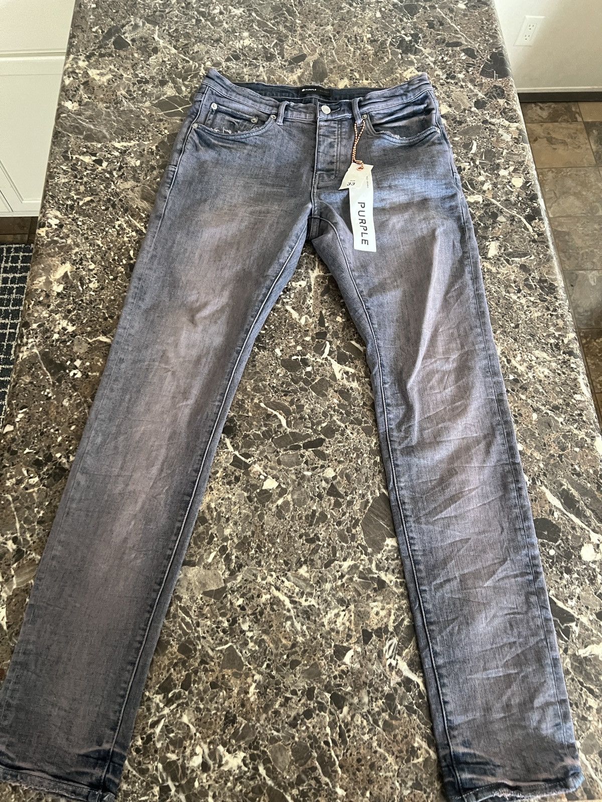 Purple Brand Lavender tint purple jeans Size US 33 - 1 Thumbnail