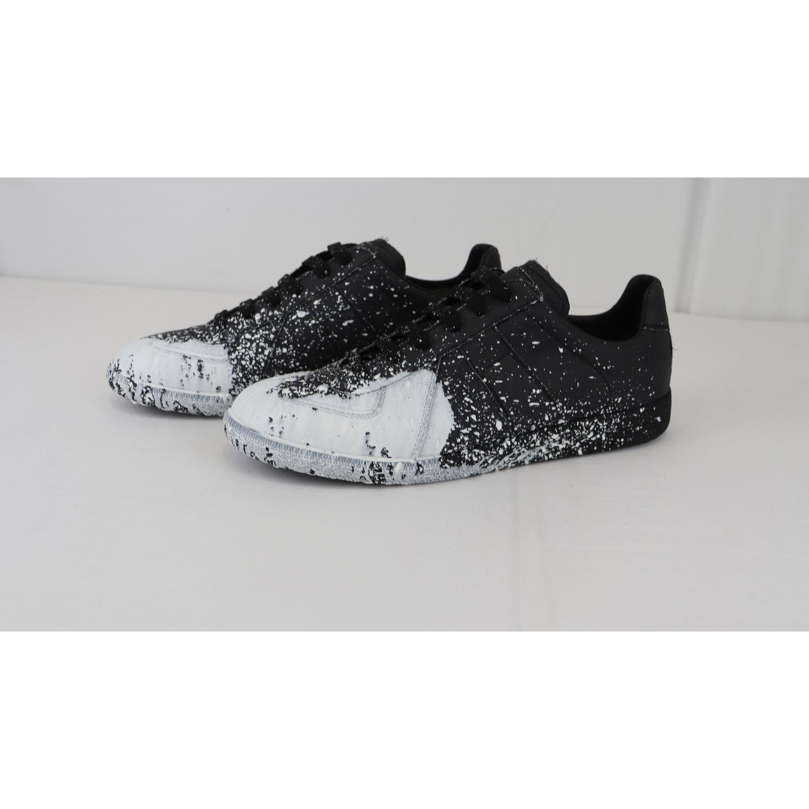Maison Margiela o1rshd1 Paint Spot Replica Trainers in Black/White Size US 8 / EU 41 - 6 Thumbnail