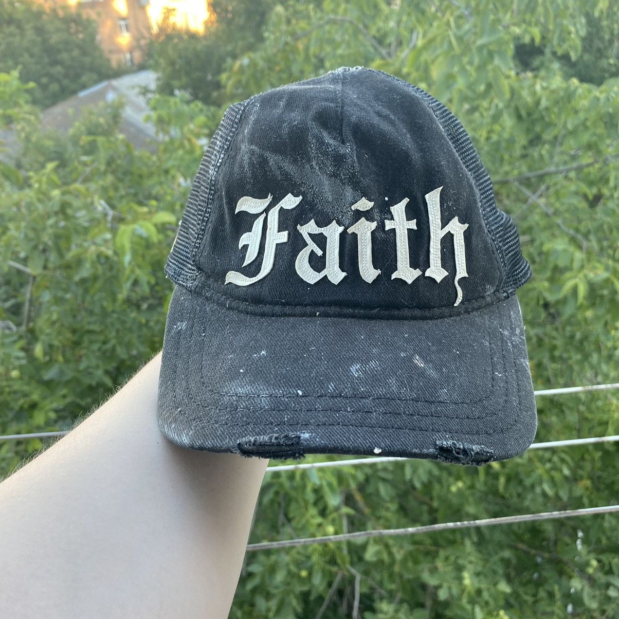 Designer × Faith Connexion × Vintage Faith Connexion Vintage y2k Distressed Trucker Cap Size ONE SIZE - 2 Thumbnail