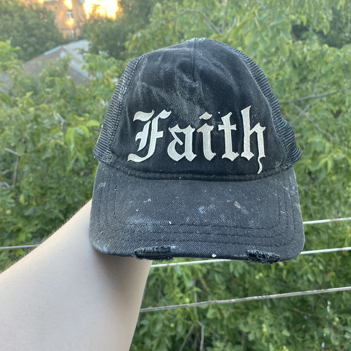 Designer × Faith Connexion × Vintage Faith Connexion Vintage y2k Distressed  Trucker Cap | Grailed