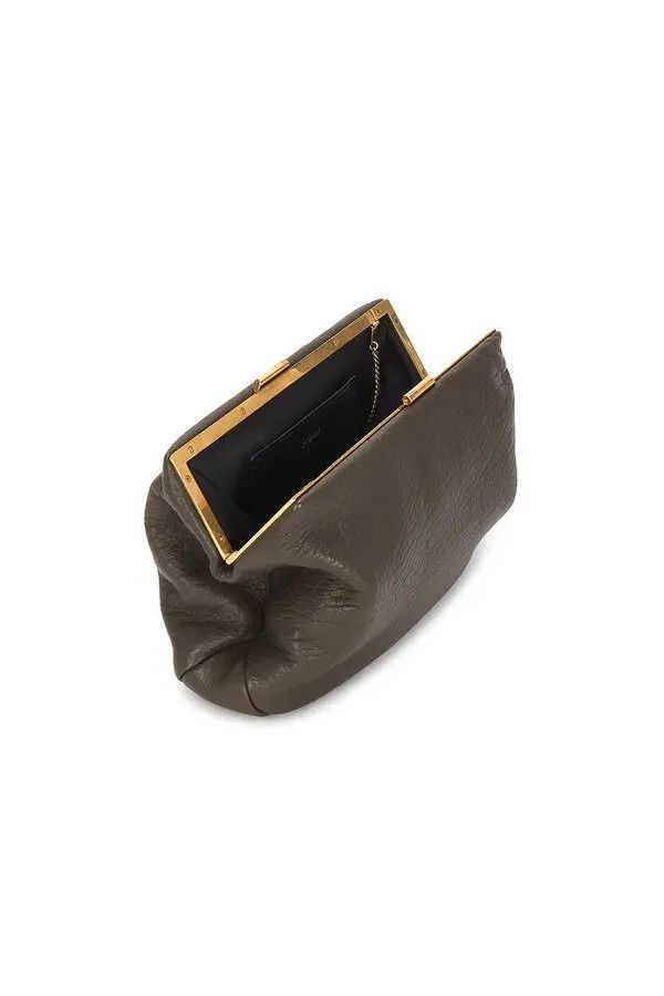 Saint Laurent Paris o1bcso1str1225 Size:OS/Clutch Large in Dark Brown Size ONE SIZE - 4 Thumbnail